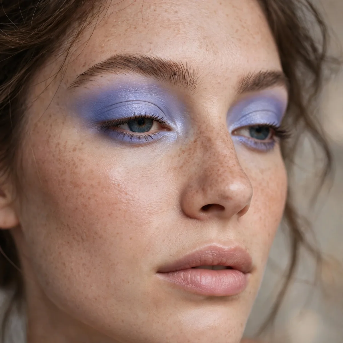 Periwinkle eyeshadow wash