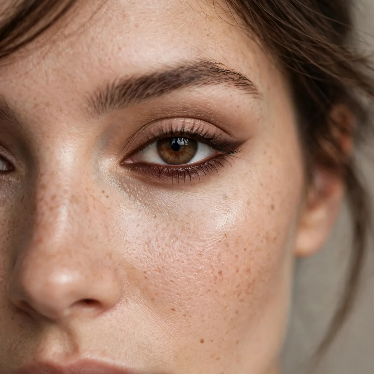 Defined lower lash line eyeshadow