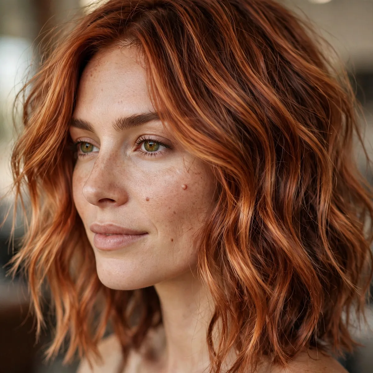 Cowboy copper dimensional hair color