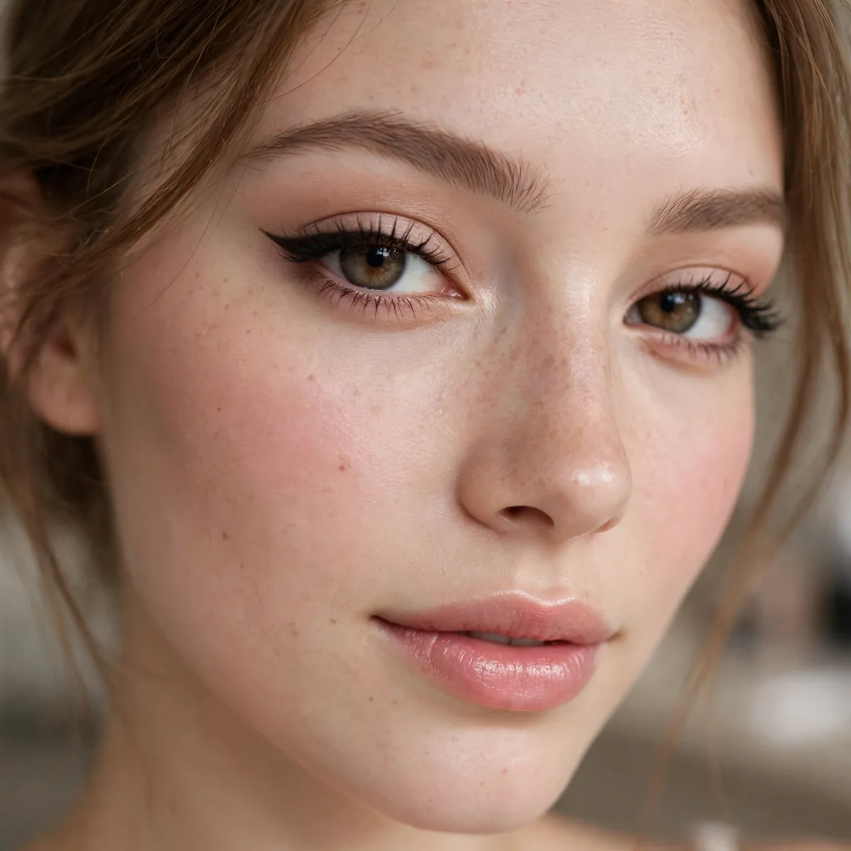 Doe eye liner coquette look