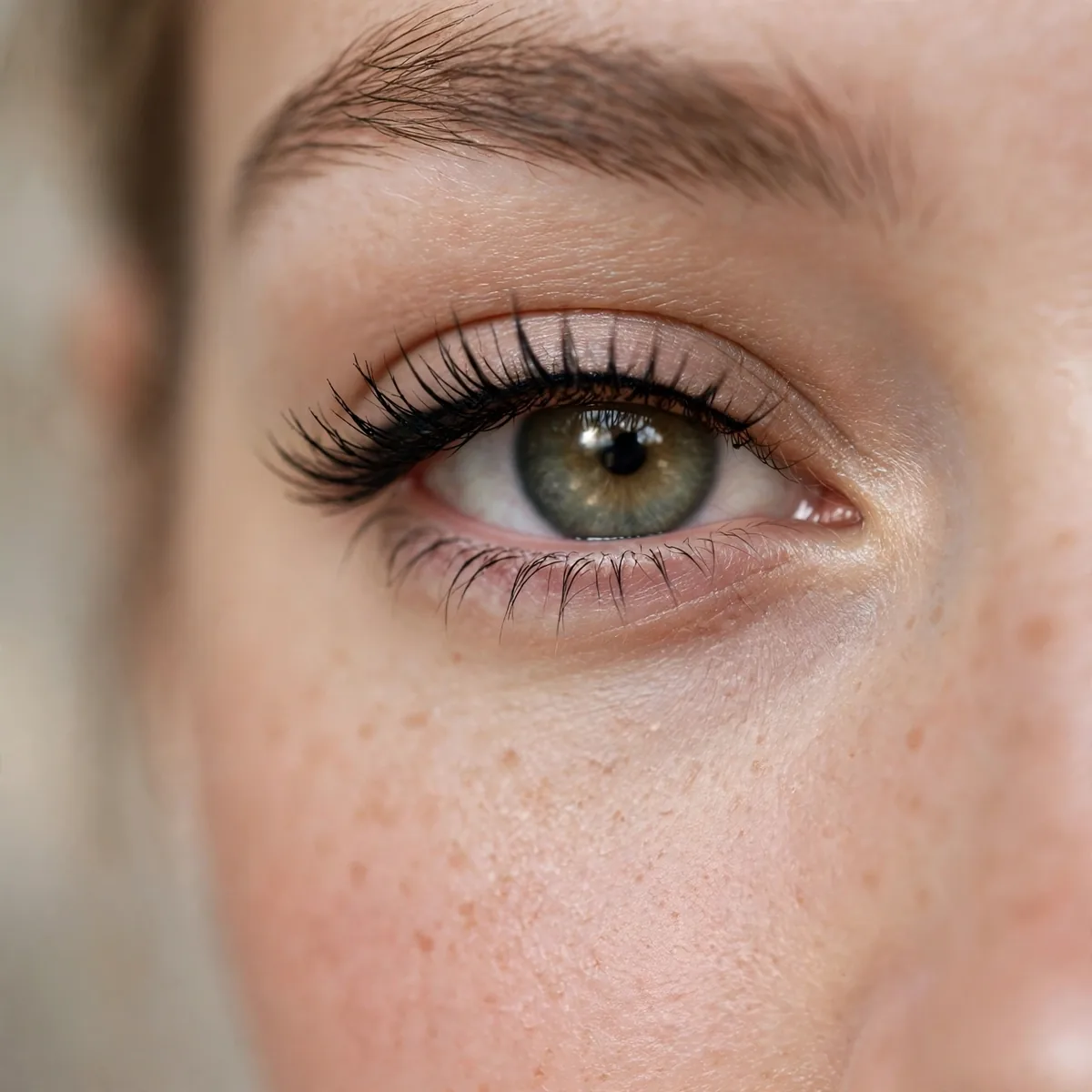 Innocent tightlined coquette eyes