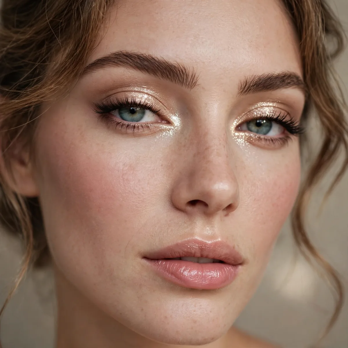 Shimmery inner corners coquette