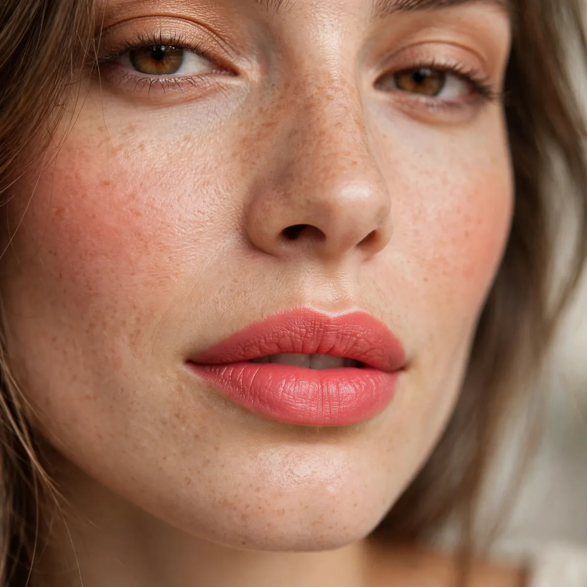 Pink coral balanced lipstick