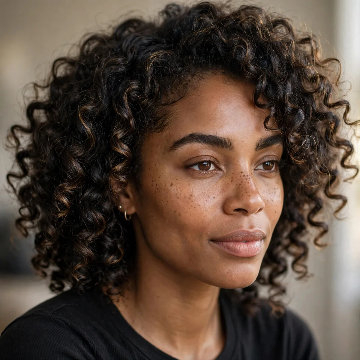 Refreshed braid-out curls