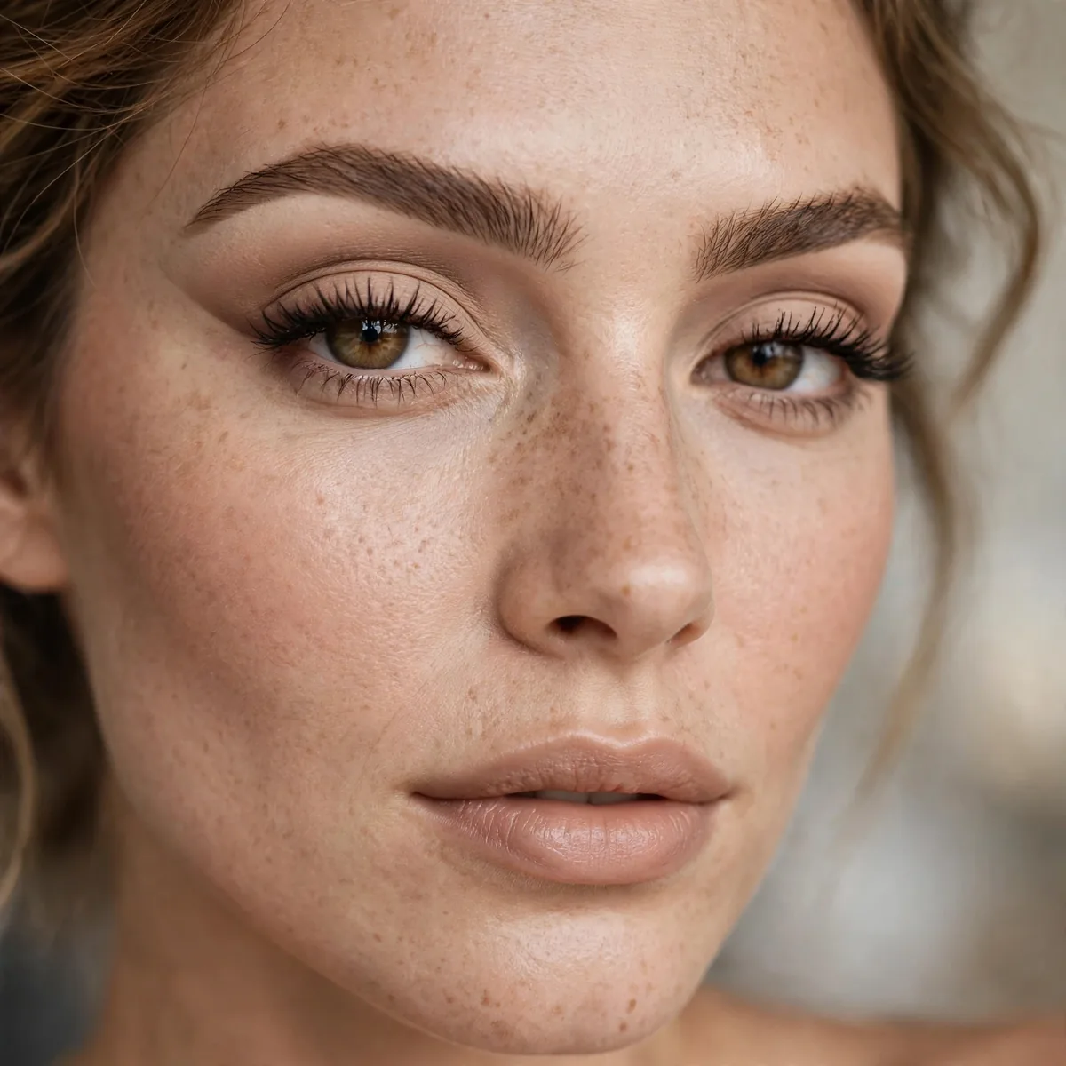 Classic nude cut crease makeup