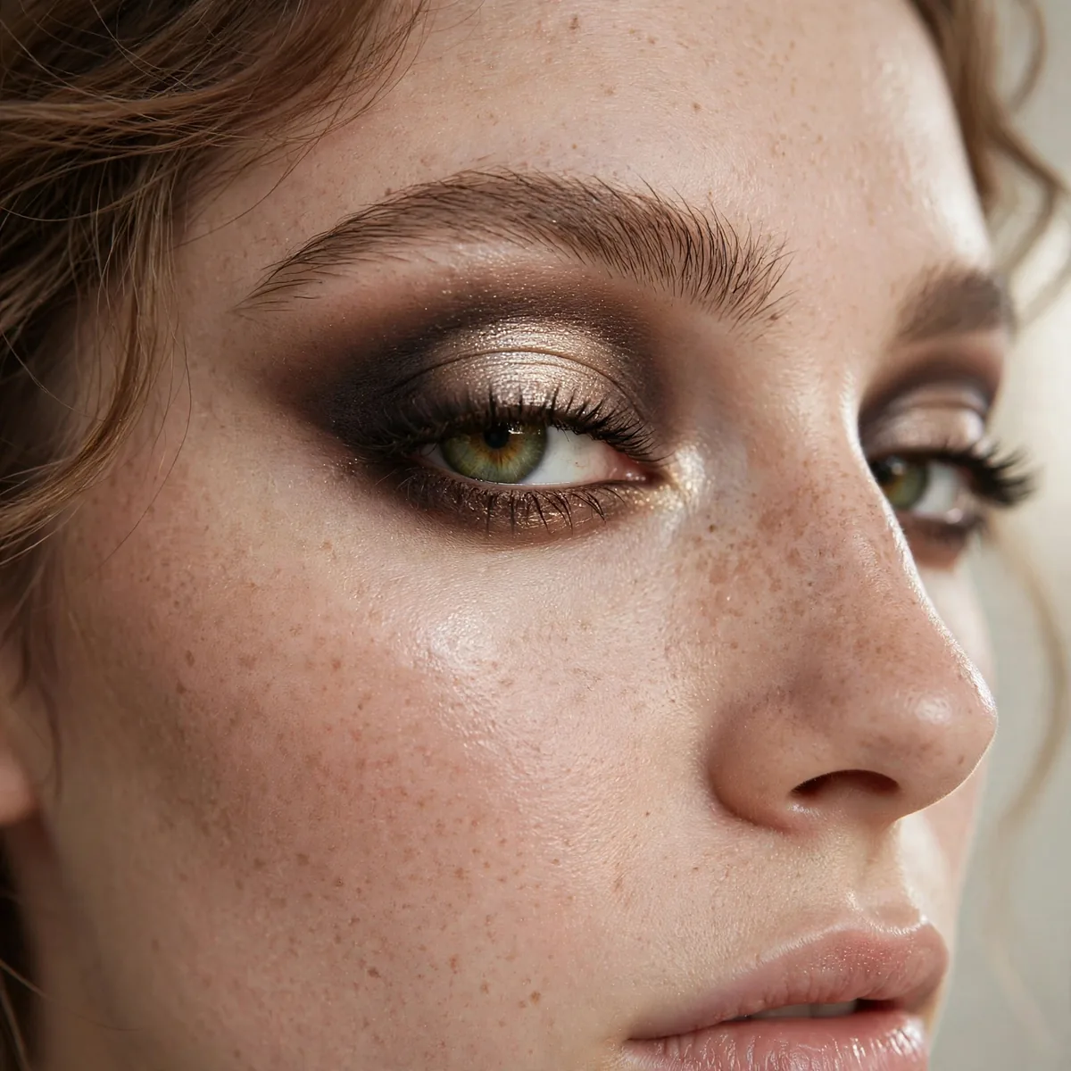 Halo cut crease eye look