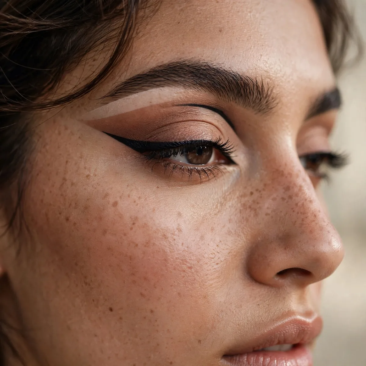 Negative space cut crease