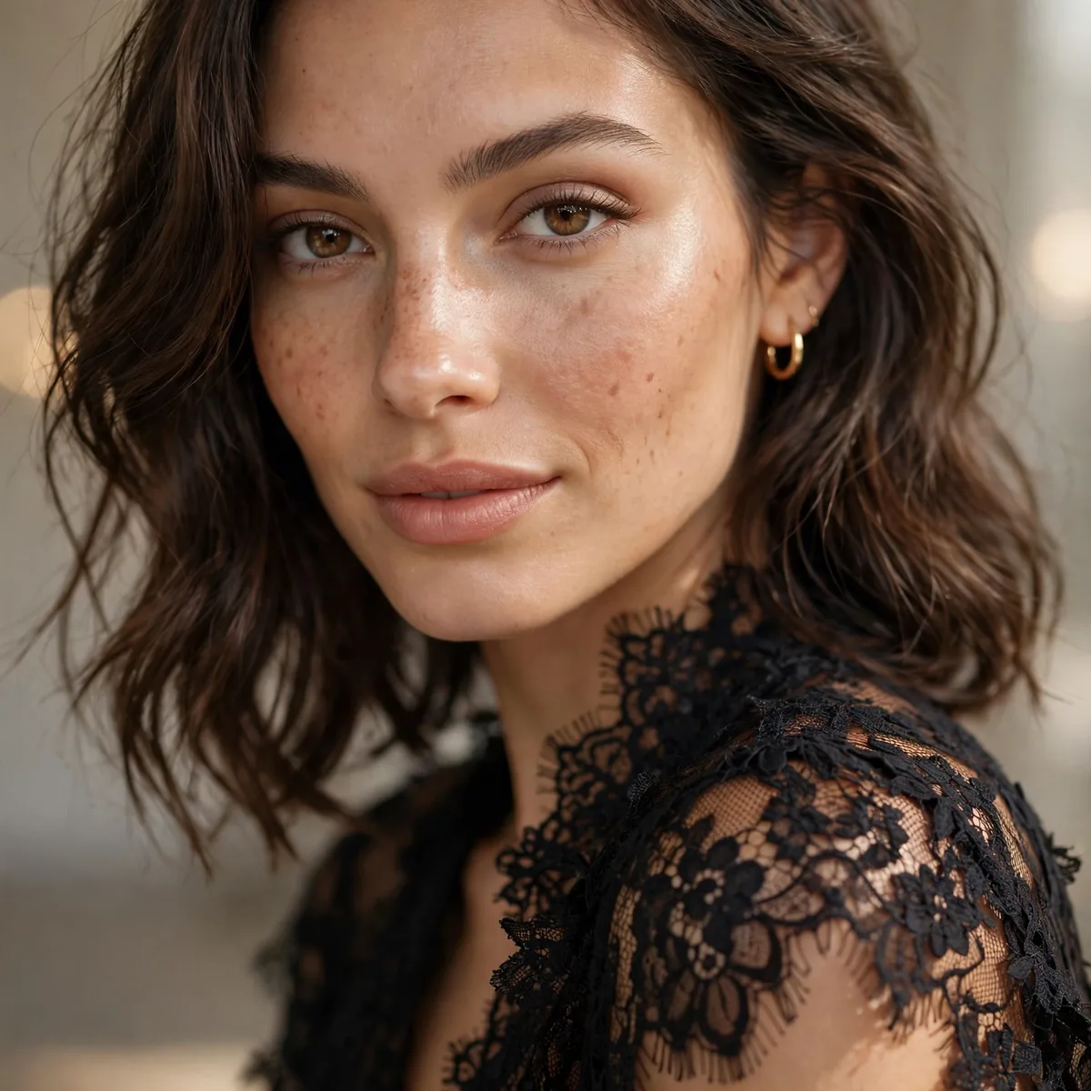 Lace detail top date night