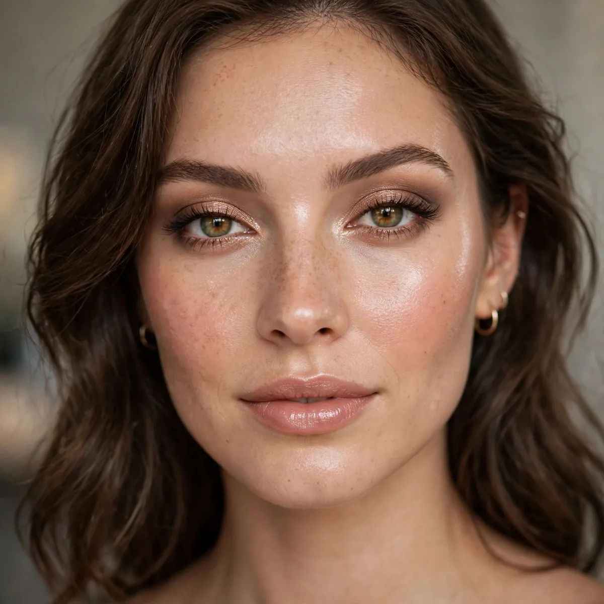 Dewy evening glam makeup