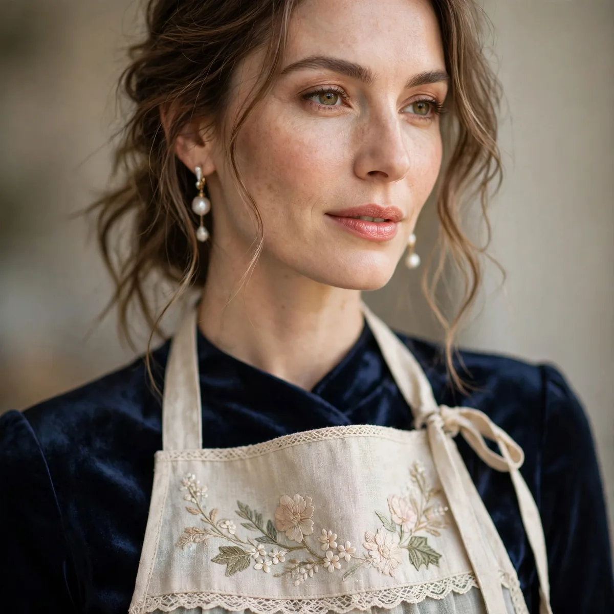 Pretty apron over outfit