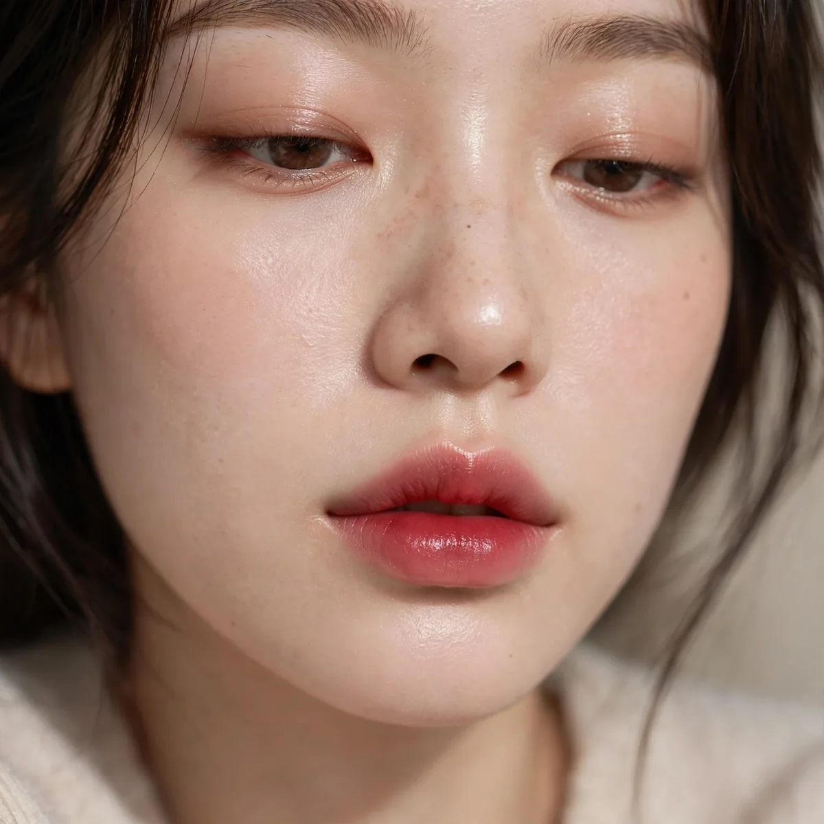 Gradient bitten lips douyin style