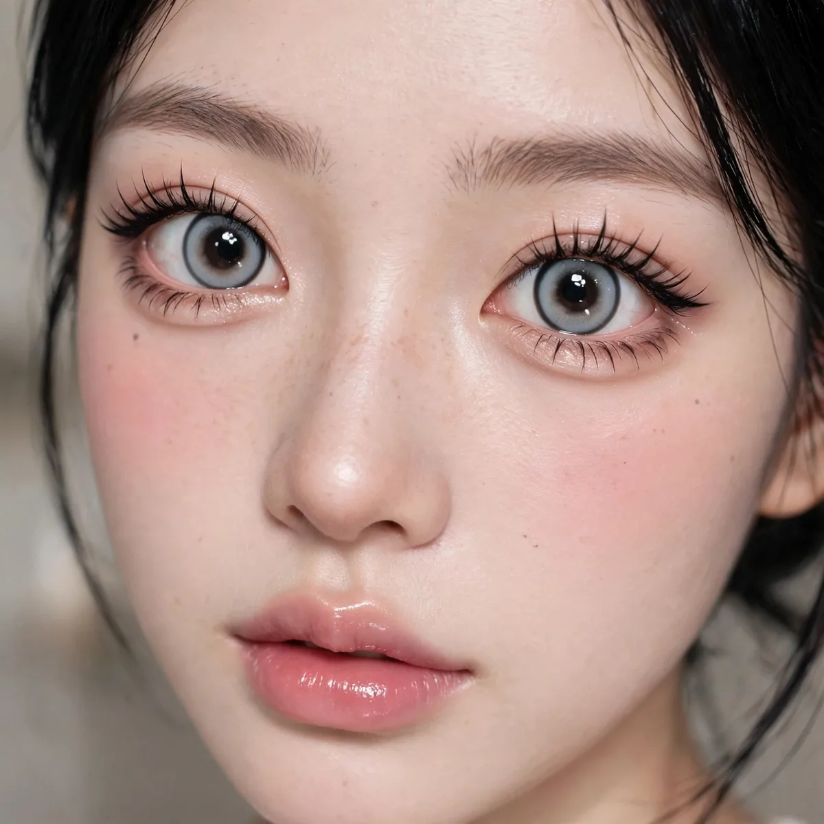 Enlarged doll eyes douyin makeup