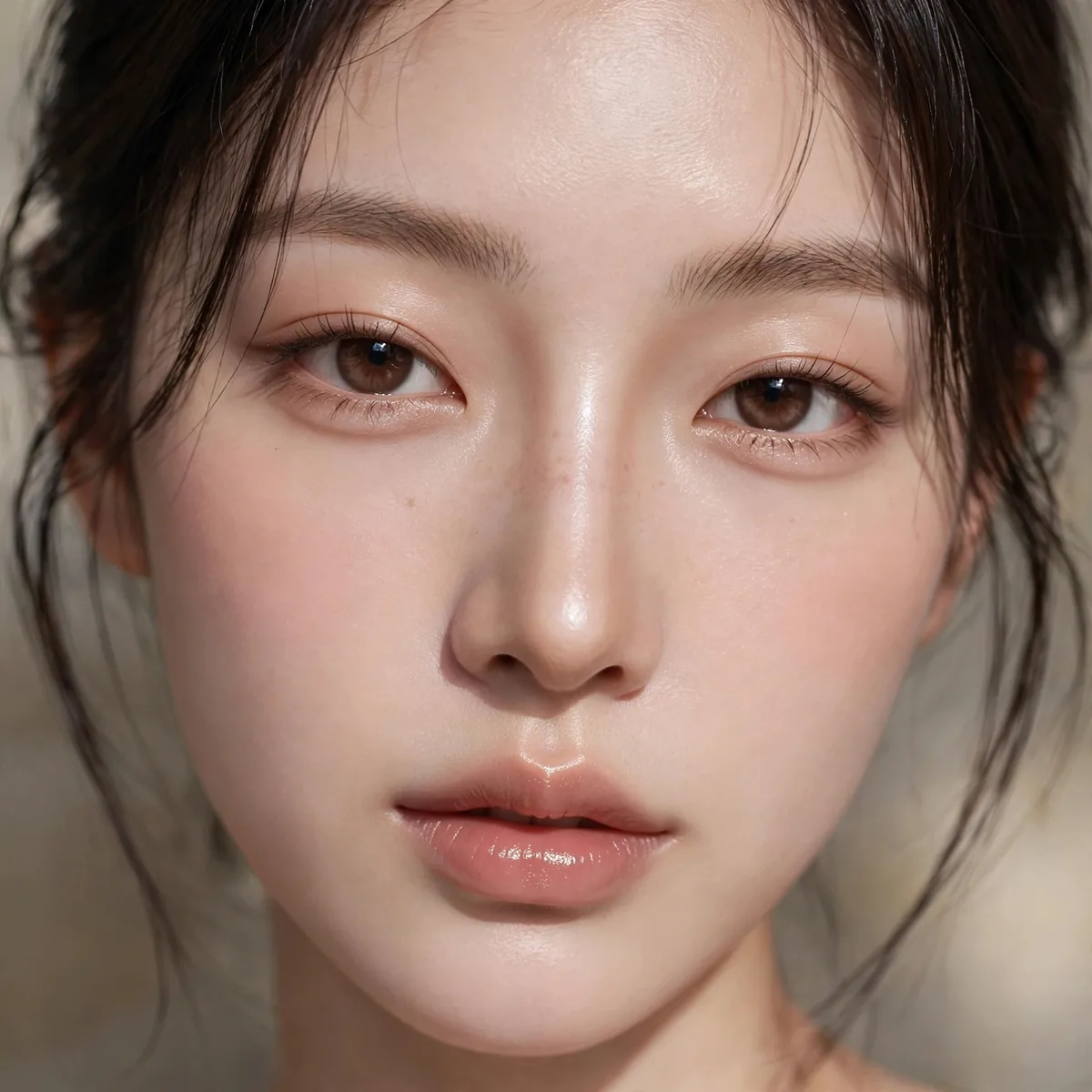 Slim nose contour douyin makeup
