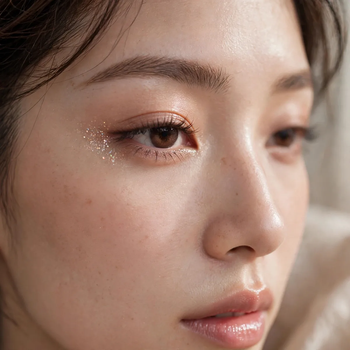 Sparkly inner corner douyin eyes