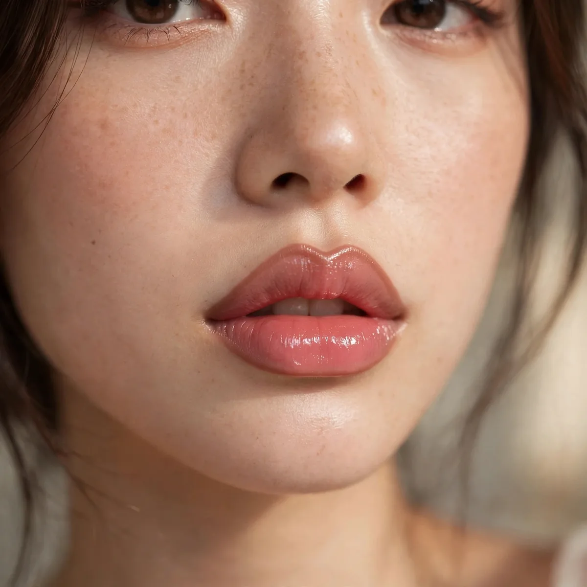 Full lips douyin cupids bow