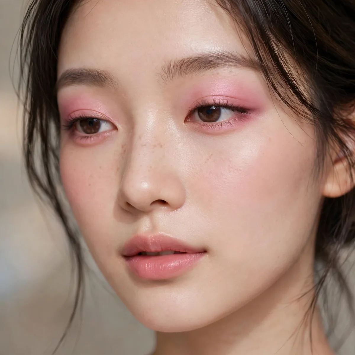 Pink eyeshadow wash douyin