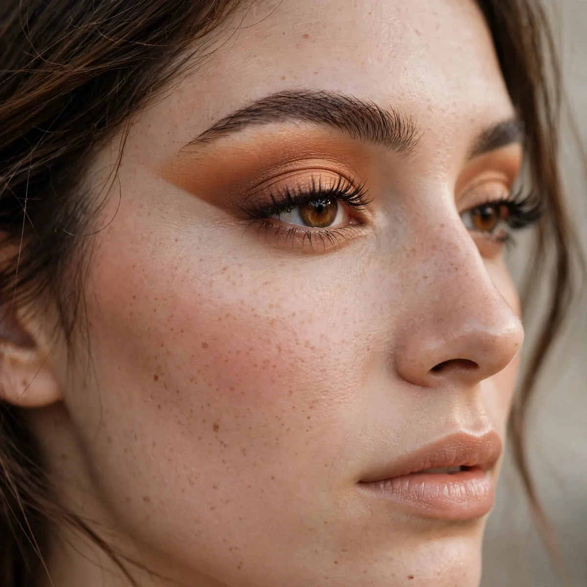 Lifted outer corner eyeshadow
