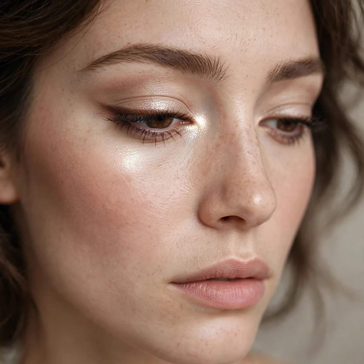 Bright inner corner for downturned eyes