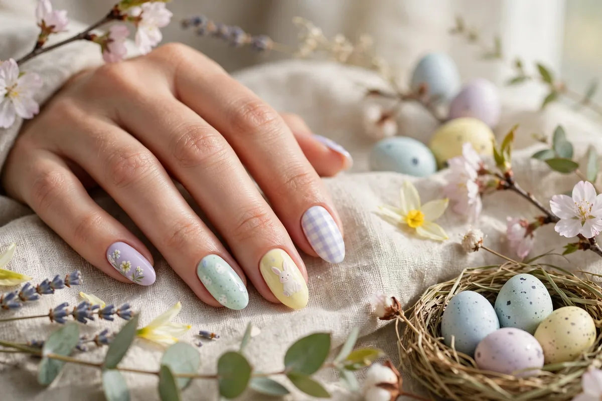 15 Easter Nail Ideas in Pretty Pastels