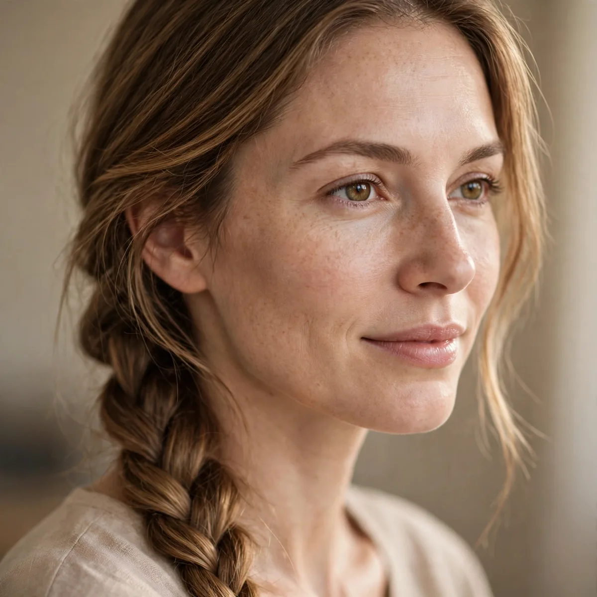 Simple side braid for everyday