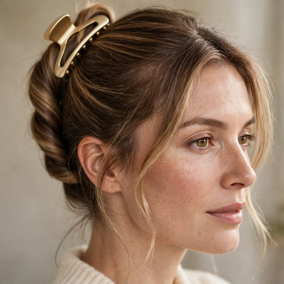 Easy French twist using the hack method