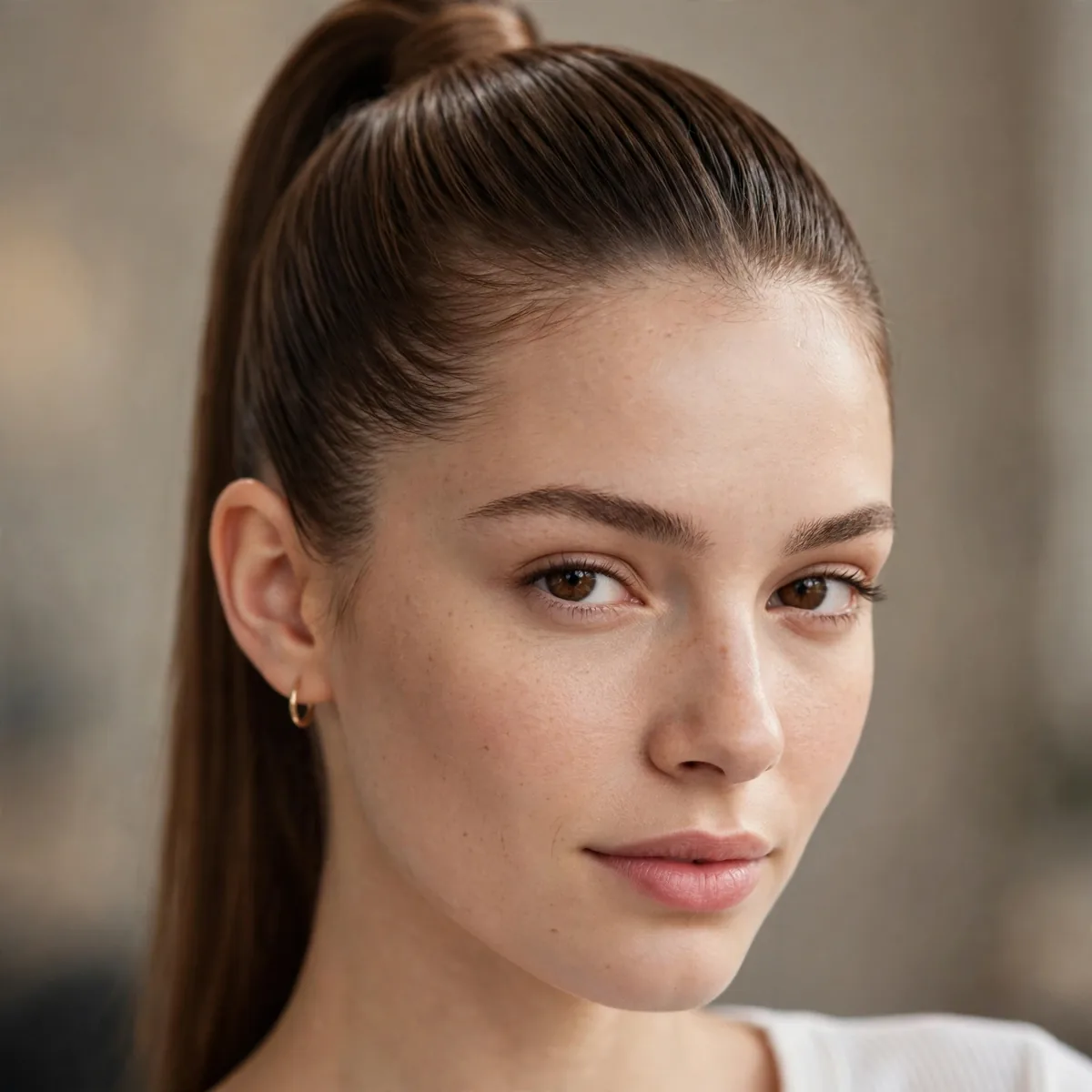 Sleek high ponytail for beginners