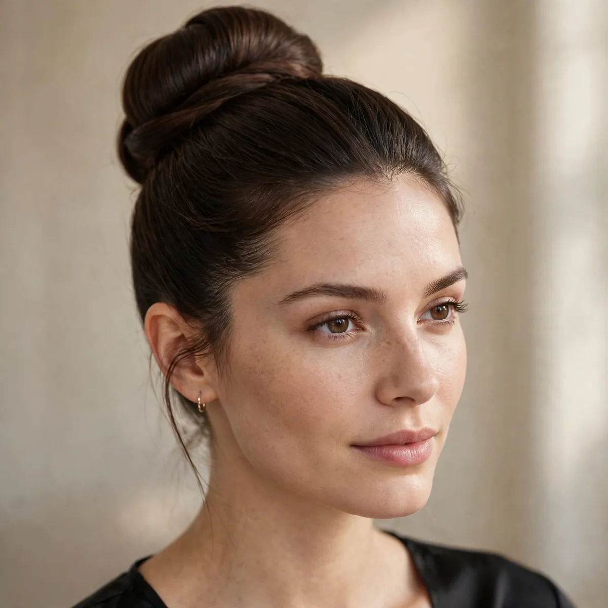 Quick formal high bun