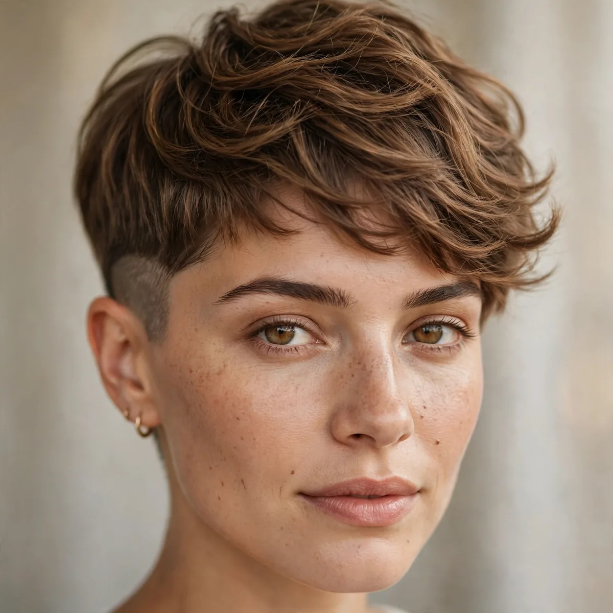 Pixie with buzzed sides
