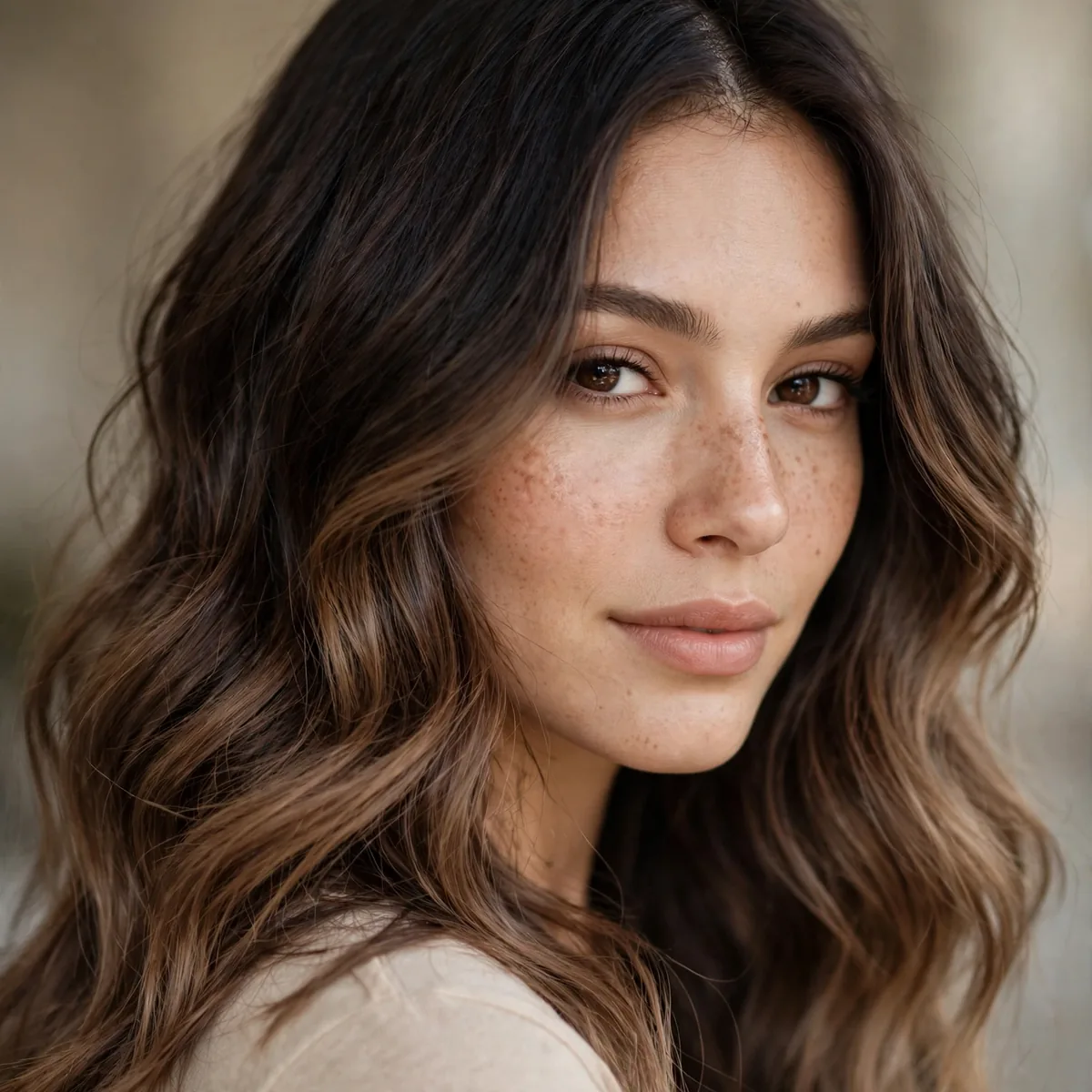 Espresso to mocha ombre hair