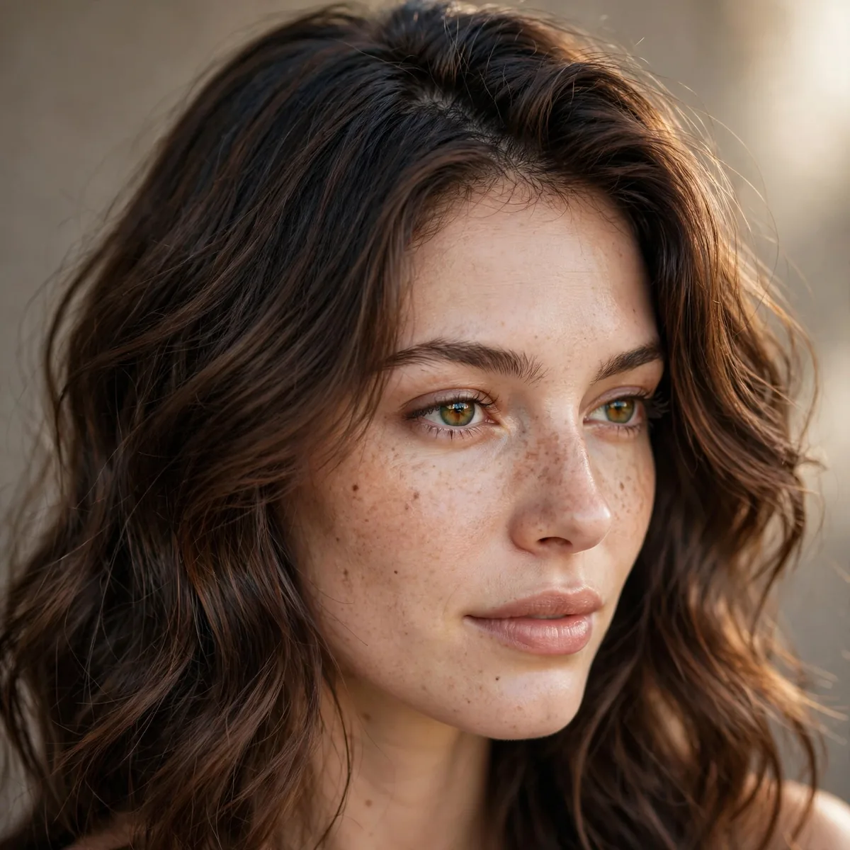 Rooted espresso hair color with natural depth