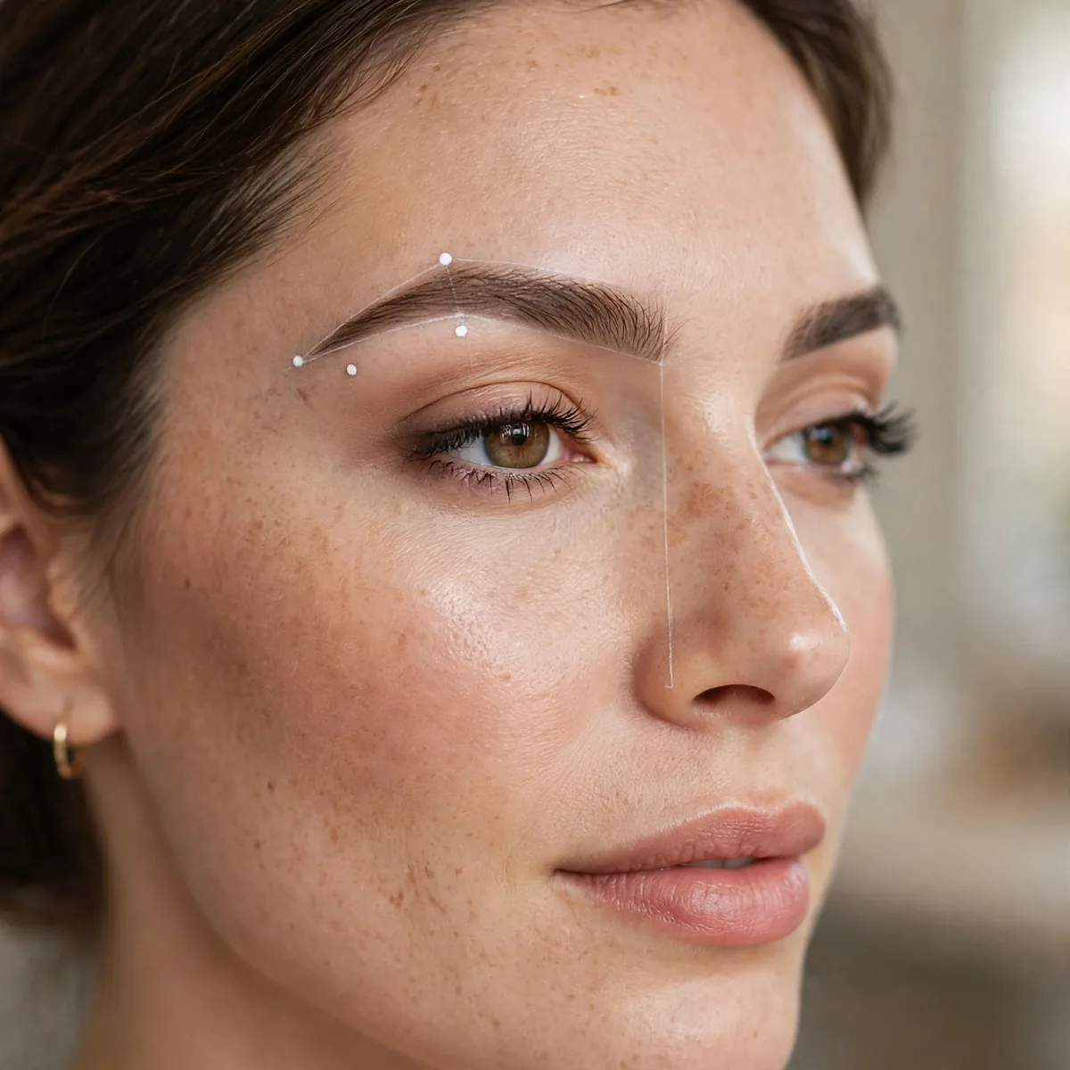 Eyebrow mapping method technique