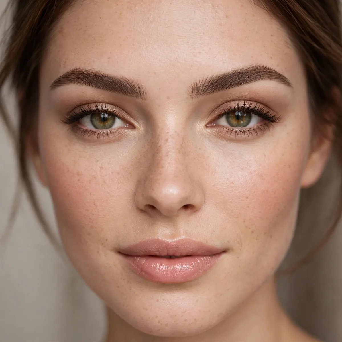 Balanced arch eyebrows for oval face