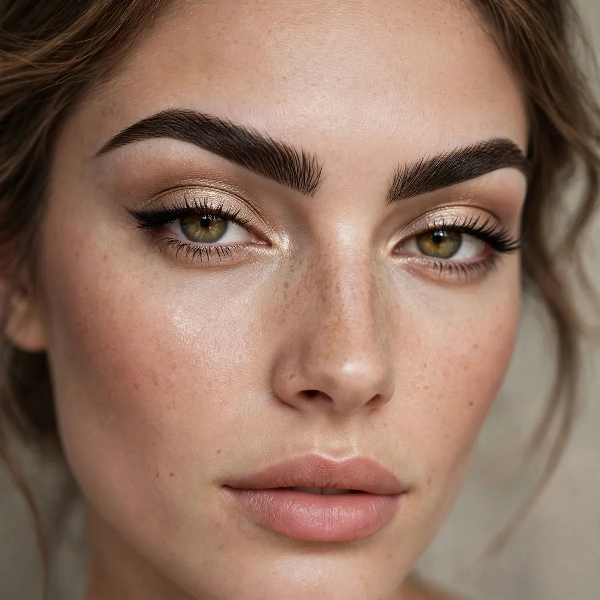 High arch dramatic eyebrows