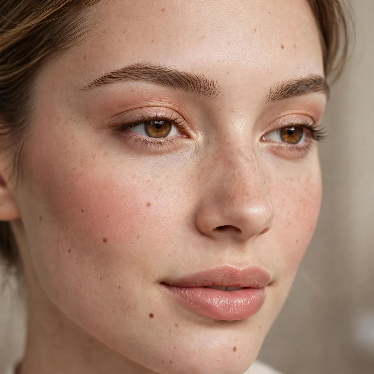 Short sweet eyebrow shape
