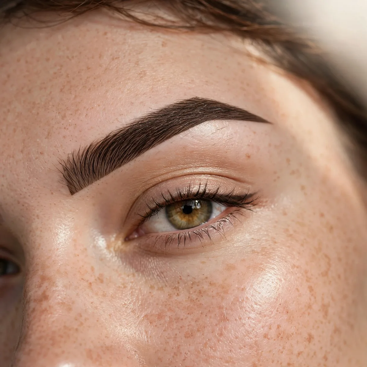 Angular precise eyebrow shape