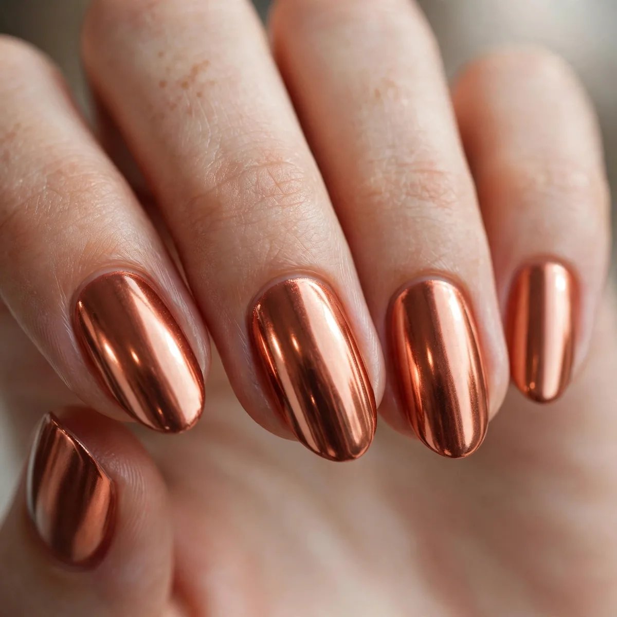 Copper chrome nails