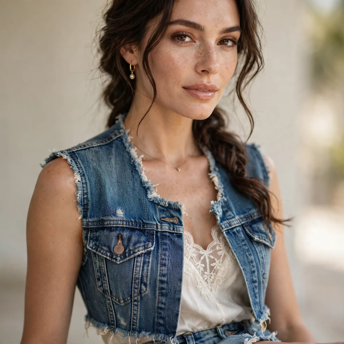 Denim cutoffs festival outfit