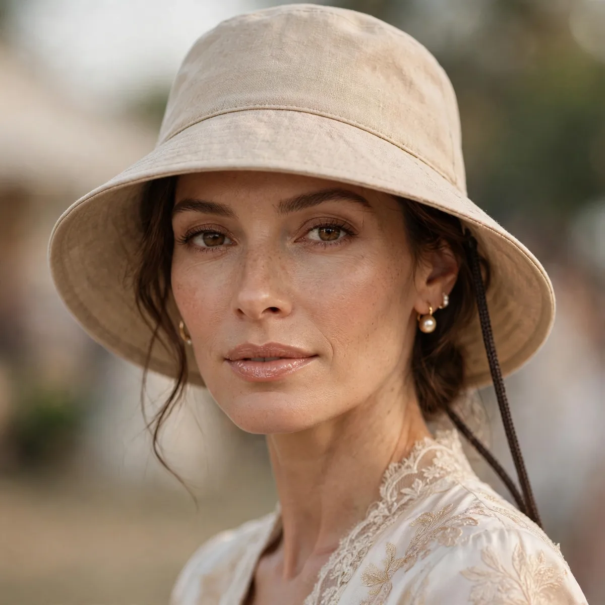 Bucket hat for sun protection festival