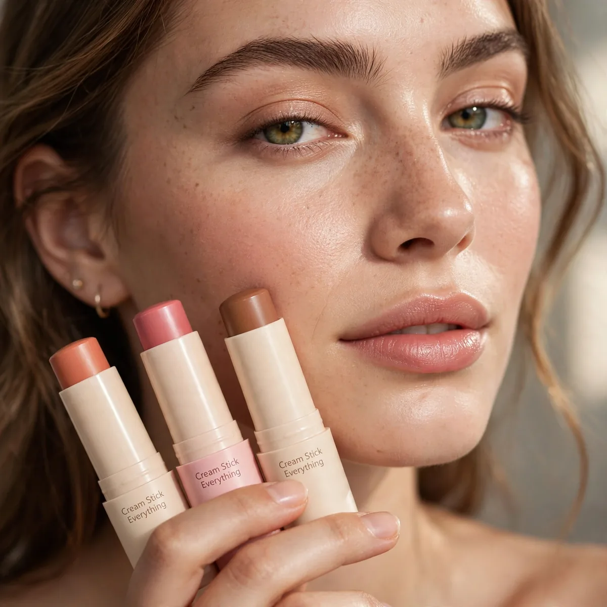 Cream sticks for fast makeup