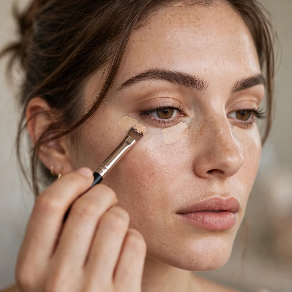 Targeted concealer quick application