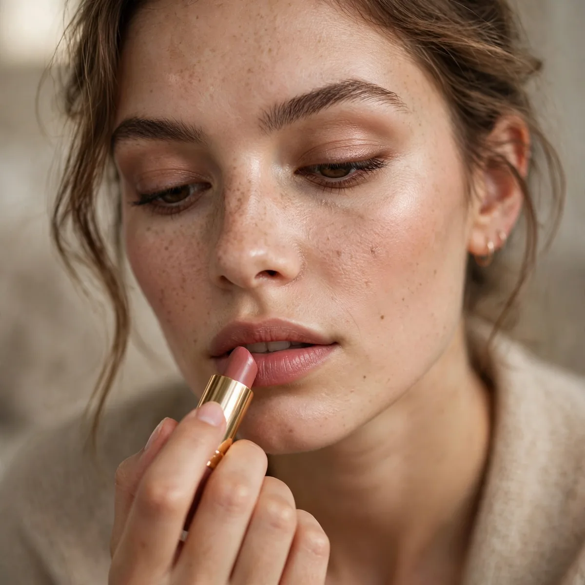 No mirror makeup touch up