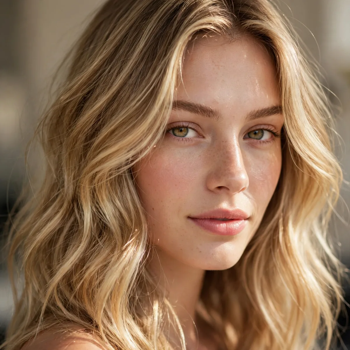 Sun-kissed natural blonde foilayage