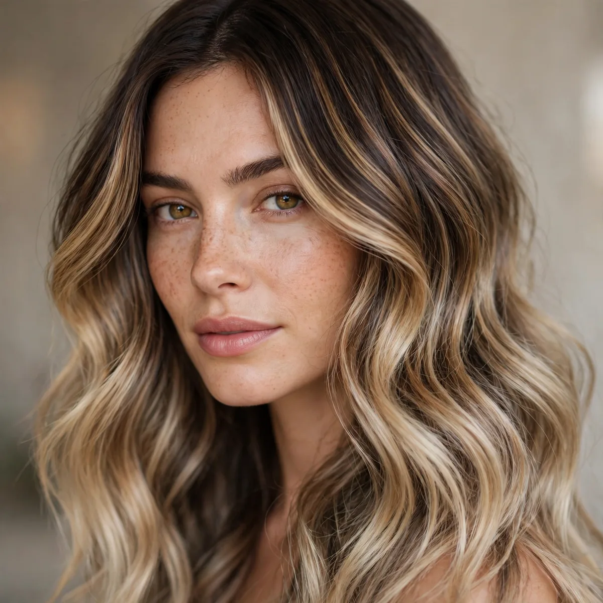 Foilayage blended into ombre