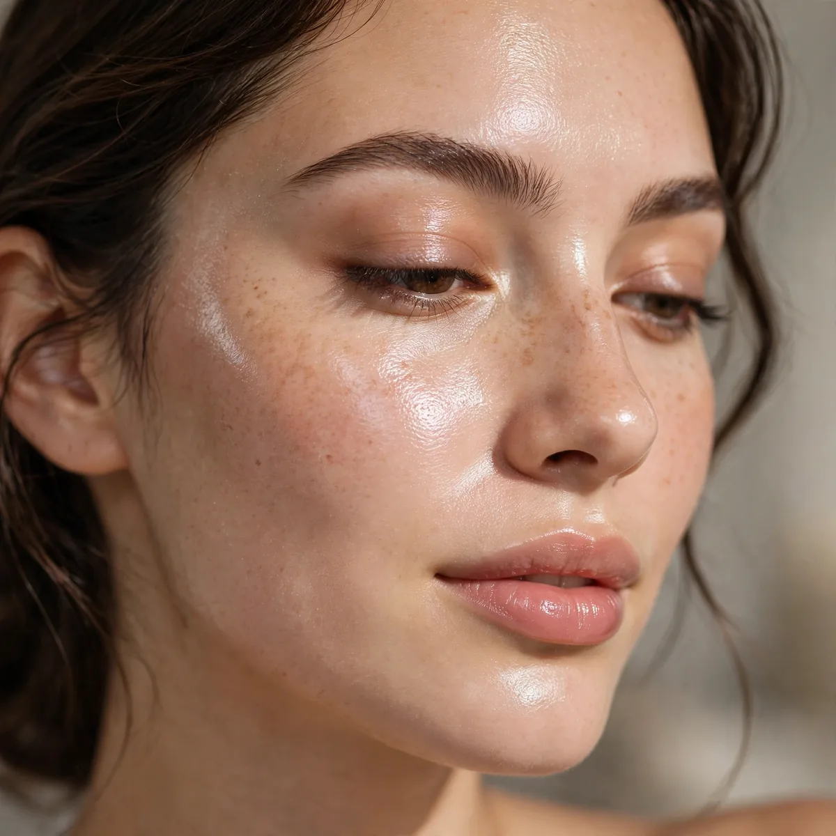 Hydrating skin before foundation