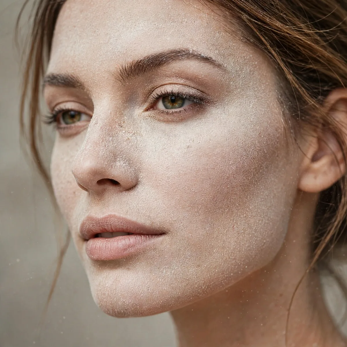 Skipping powder on dry skin