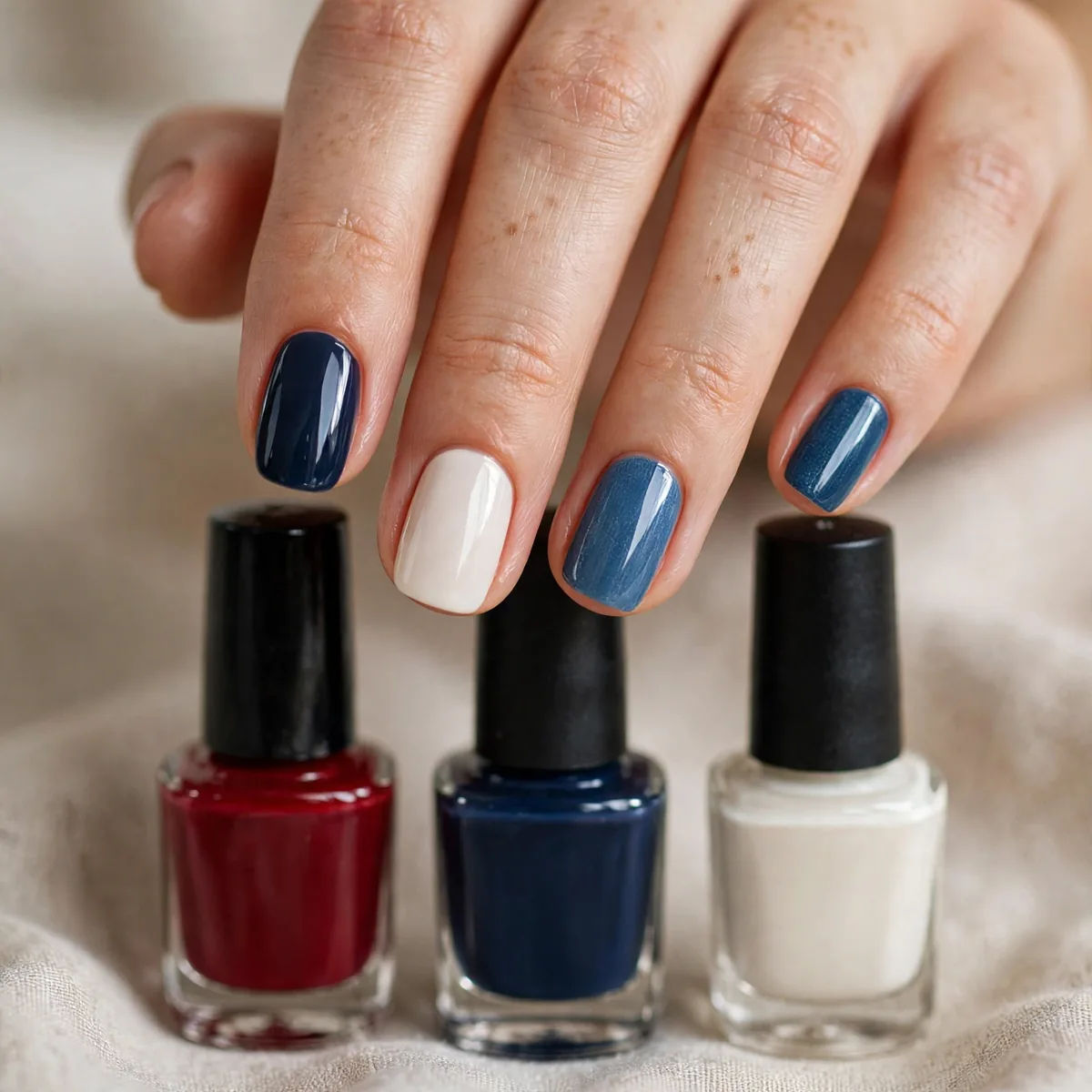 Curated americana nail polish collection