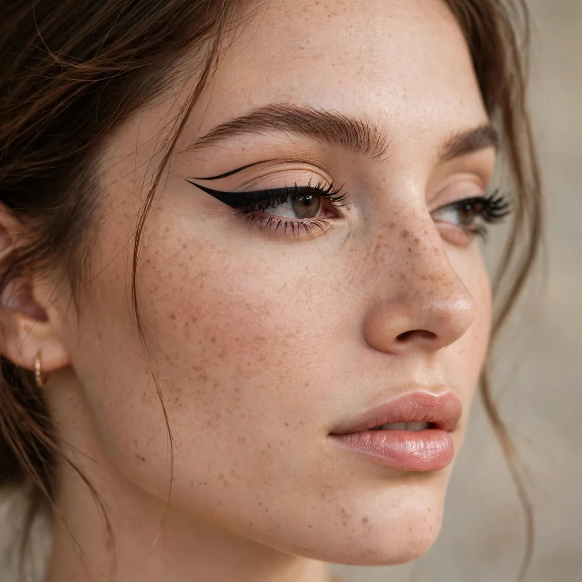 Classic fox eye winged liner