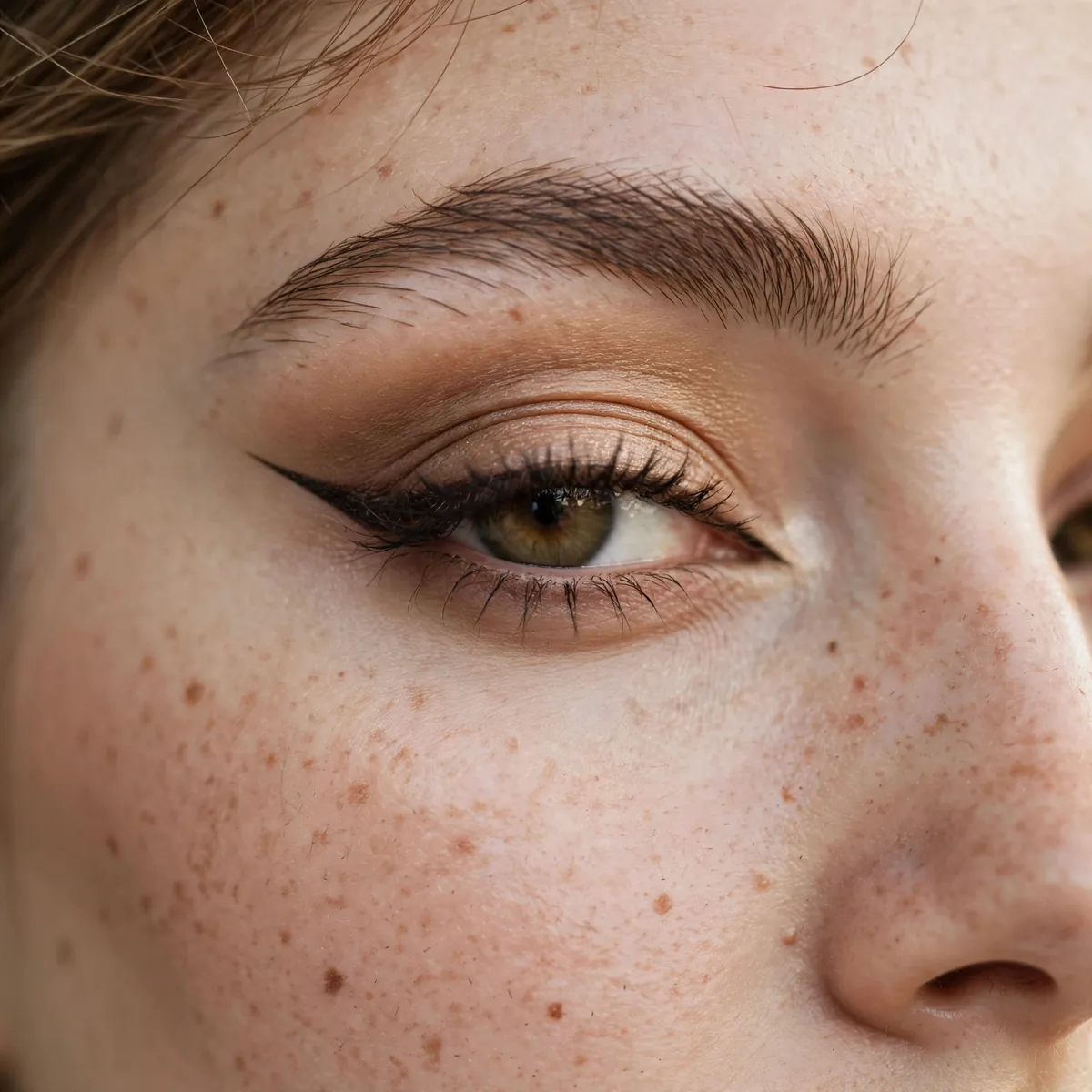 Fox eye on hooded eyes