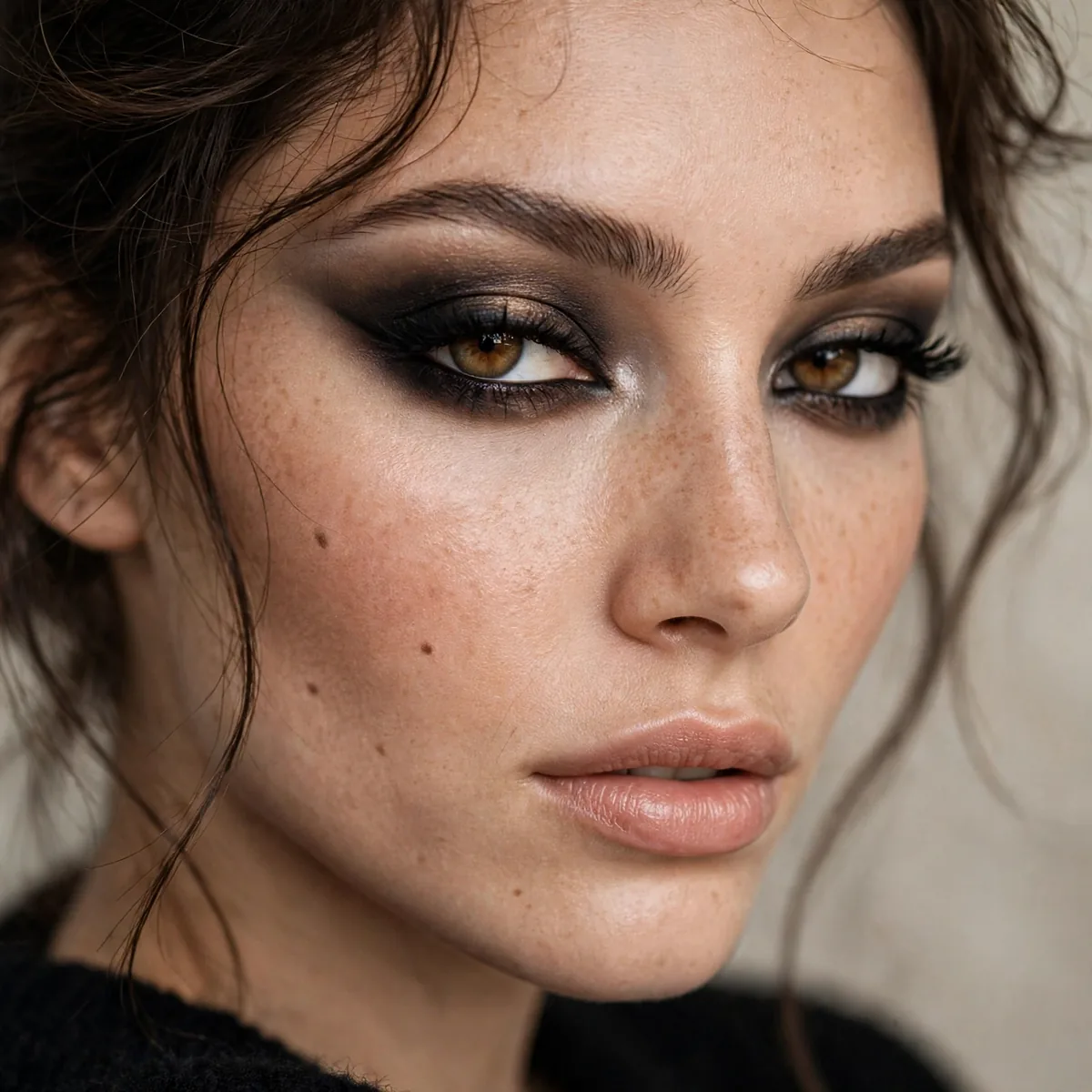 Smokey fox eye evening look