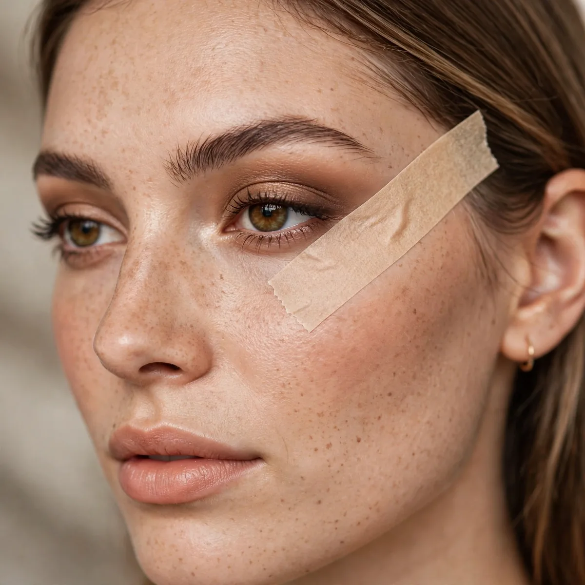Tape guided fox eye technique